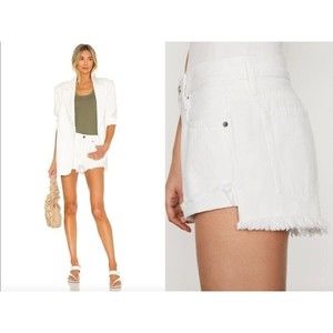 FRAME Front Cuff Short Women's Denim White Cotton SHORTS Style: FCSH171 Size 31